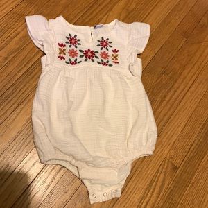 Old Navy embroidered baby romper